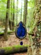 Arch of Una ~ Cobalt Stained Glass Gothic Arch Amulet Fashion