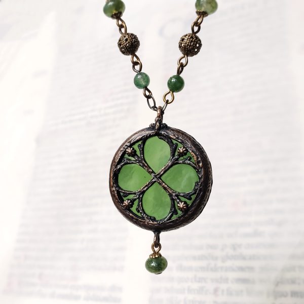 viriditas - floriated clover miracle window amulet Sale