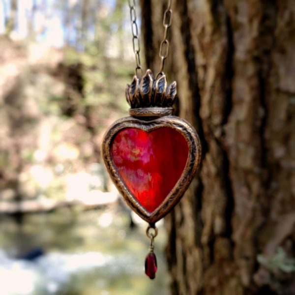 divinum lumen - a sacred heart amulet Sale