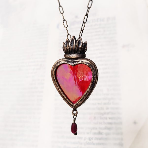 divinum lumen - a sacred heart amulet Sale