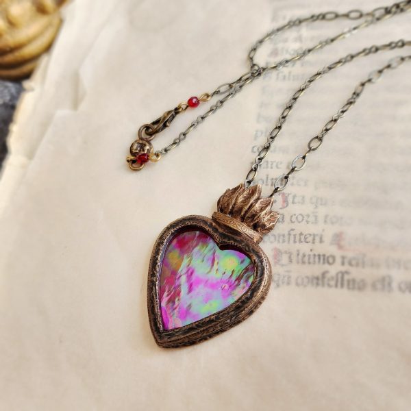 lux vivens - a sacred heart amulet For Discount