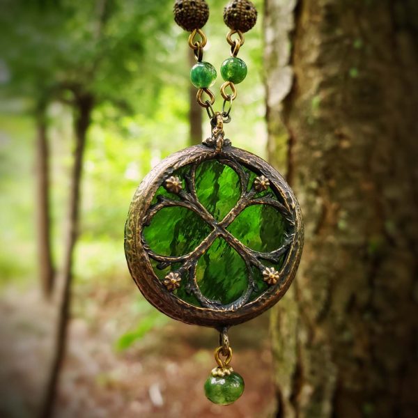 viriditas - floriated clover miracle window amulet Sale