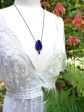 Arch of Una ~ Cobalt Stained Glass Gothic Arch Amulet Fashion