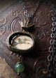 Medieval Manuscript Little Green Bird ~ Crowned Pictorial Shrine Amulet For Cheap