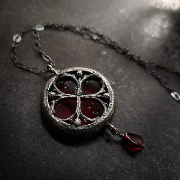 persephone - floriated clover miracle window amulet on Sale