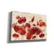 Red Flowers on Marble  by Silvia Vassileva, Canvas Wall Art Online Sale