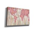 Blush World Map  by Silvia Vassileva, Canvas Wall Art Cheap