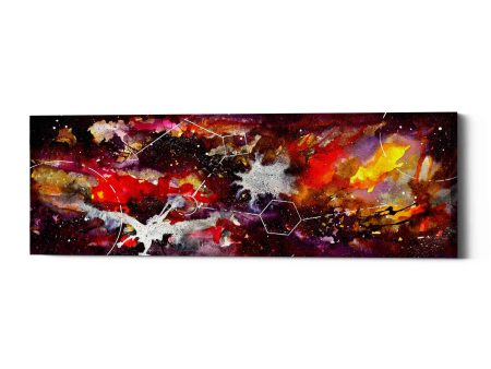 Watercolor Nebula Burgundy  by Craig Snodgrass, Canvas Wall Art Cheap