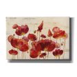 Red Flowers on Marble  by Silvia Vassileva, Canvas Wall Art Online Sale