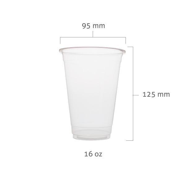 PP Clear Cups 95mm 500cc (16 oz) 2000 cups. Perfect for cup sealing machine and or dome and flat lids. Fashion