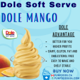 Dole Mango Soft Serve Mix - 4.4 Lbs. Bag - Case (4 X 4.4lb Bags) Supply