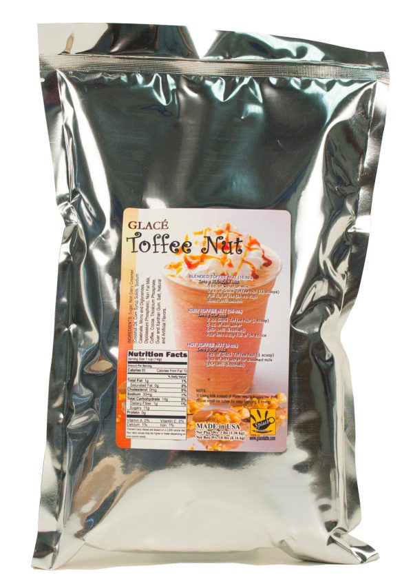 Toffee Nut Caramel (English Toffee aka Caramel) 4 in 1 Bubble Tea   Latte and Frappe Mix Supply