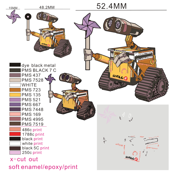 Wall-e Pin [Spins!] Discount