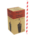 SOMI STRP8MR, Straw Paper 8  Milkshake Red Stripe Wrapped, 8x250, 7.46 LBS, PACK SIZE 2000 For Cheap