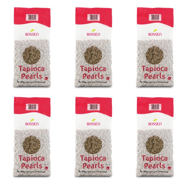 Tapioca Pearls Boba - Bossen Boba (3kg) | Case of 6 Bags | 60 Cases to a Pallet | Tapioca Pearls Foodservice Canada For Cheap