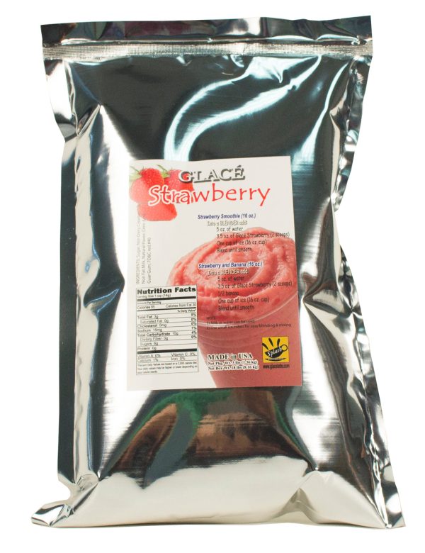 Strawberry 4 in 1 Mix for Bubble Tea, Smoothies, Lattes and Frappes, 3 lbs. Bag (Case 6 x 3 lbs. Bags) - Made in the USA Online Sale