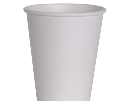 12 oz White Hot Drinks Paper Cups (1000 cups) For Discount