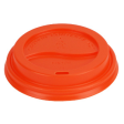 SOMI CUPLHD-ORN, Lid Cup Dome, Orange Fits 8sq. 10-24oz Cup 50x20, PS,   7.71 LBS, PACK SIZE 1000 For Discount