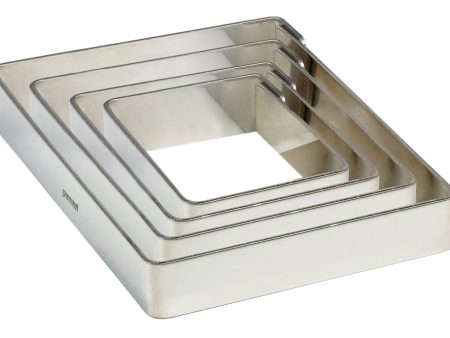 Pregel - 
 Pavoni® Stainless Steel Cake Ring - Square (1 ring) For Cheap