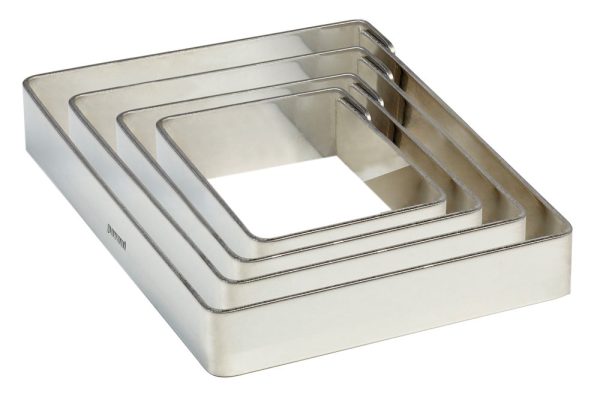 Pregel - 
 Pavoni® Stainless Steel Cake Ring - Square (1 ring) For Cheap