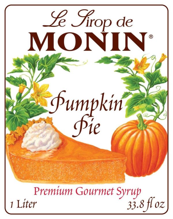 Pumpkin Pie - Monin - Premium Syrups and Flavourings - 4 x 1 L per case Discount