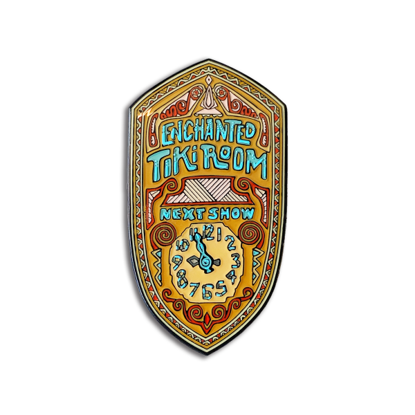 Enchanted Tiki Clock Pin Discount