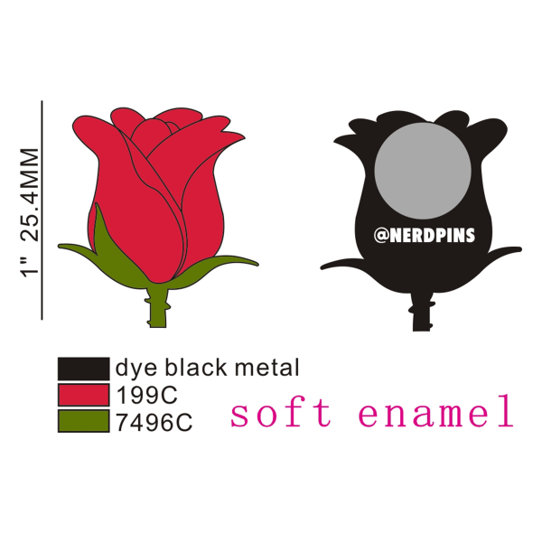 Red Rose Pin Discount