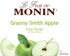 Granny Smith Apple Purée - Monin - Premium Fruit Purees - 4 x 1L Plastic Bottle Cheap