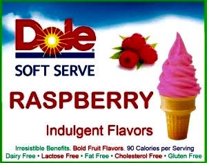 Dole Raspberry Soft Serve Mix - 4.4 Lbs. Bag - Case (4 X 4.4lb Bags) Online Sale