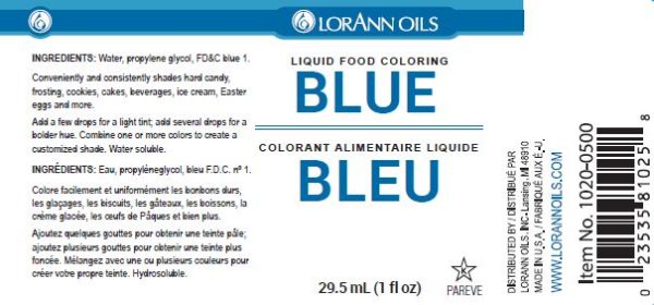 Blue Liquid Food Color - Liquid Food Coloring - 4 oz - 1 Gallon For Sale