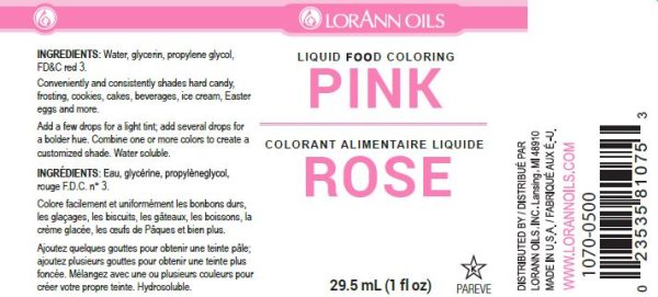 Pink Liquid Food Color - Liquid Food Coloring - 4 oz, 1 Gallon Online Sale