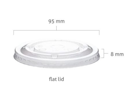 PET Flat Lids for 95mm pp cups, 2000 per case (for all three sizes 12 oz, 16 oz, and 20 oz) Also Fits 8 Oz. Paper Containers 88808 Fashion