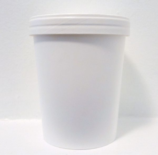 Serveware – White Pint Container – 550cc (Lid sold separately) For Sale