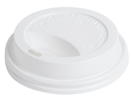 White Dome Hot Cup Lid (for 10, 12, 16 and 20 oz Hot cups) 1000 lids Supply