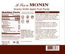 Granny Smith Apple Purée - Monin - Premium Fruit Purees - 4 x 1L Plastic Bottle Cheap