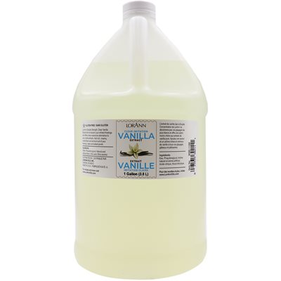 Clear Vanilla Extract (Imitation) - 4 oz. - 16 oz. - 1 Gallon - 5 Gallons Hot on Sale