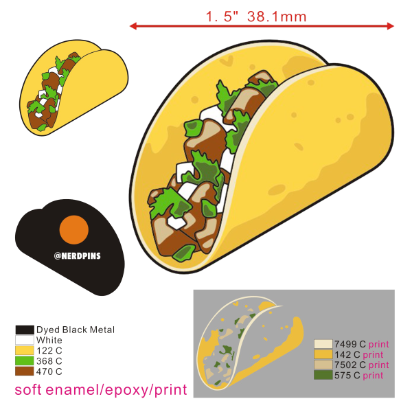 Taco Pin Sale