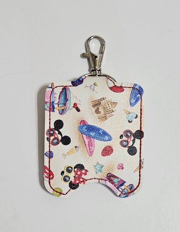 Hand Sanitizer Holder- Mickey & Minnie Beach Theme Cheap