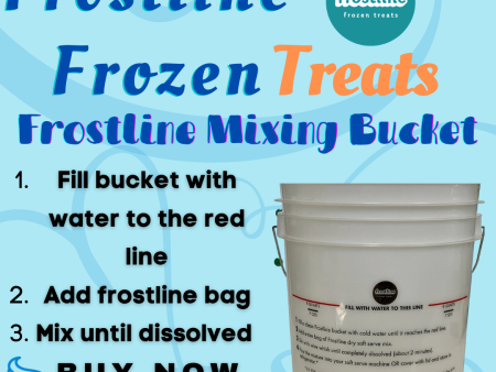 Frostline Soft Serve | Slush Mixing Bucket, Lid and Whip - Mixing Bundle Supply