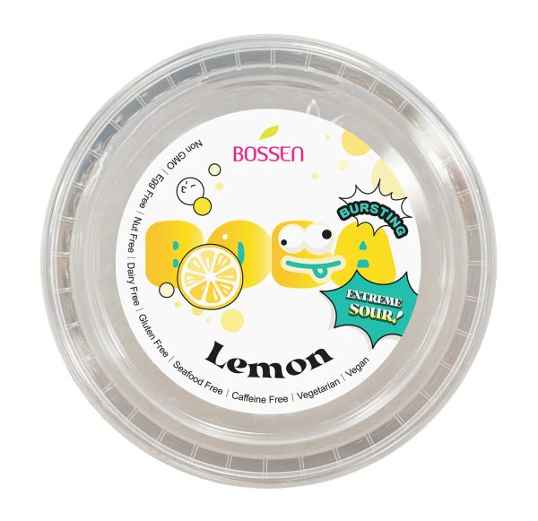 Lemon Sour Bursting Boba | Sour Popping Boba | Foodservice Canada Distribution Online Sale