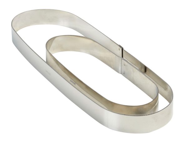 Pregel - 
 Pavoni® Stainless Steel Cake Ring - Oval Large (1 ring) Online Sale