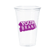 24 oz Custom Printed PET Cold Cups - 600 cs - 20 Cases Minimum Cheap