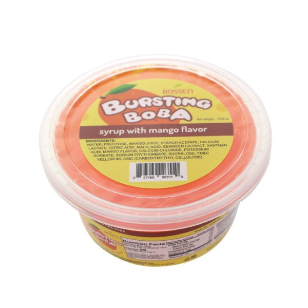 Mango Bursting Boba® | Popping Boba | 490g Mini Tub | 6 Mini Tubs Per Case | 90 Cases Per Pallet Online