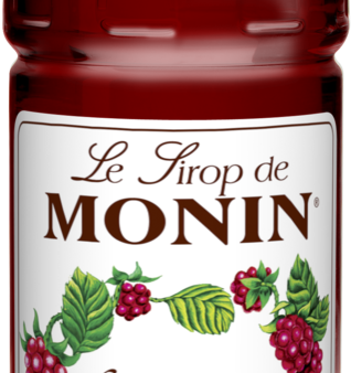 Raspberry - Monin - Premium Syrups and Flavourings - 4 x 1 L per case For Sale