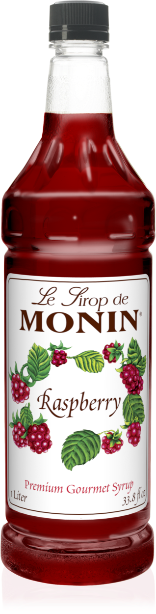 Raspberry - Monin - Premium Syrups and Flavourings - 4 x 1 L per case For Sale