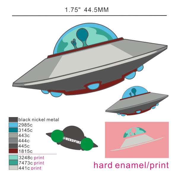 UFO Pin For Discount