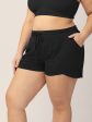 Bamboo Maternity & Postpartum Lounge Short | Black For Discount