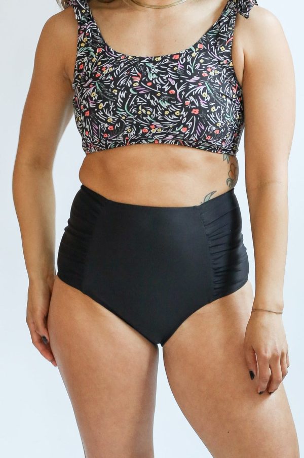 Moderate Coverage High Waist Bikini Bottoms For Sale