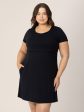 Eleanora Bamboo Maternity & Nursing Dress | Black Online Hot Sale