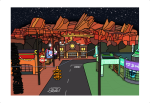 Radiator Springs 13x19 Print Online Hot Sale